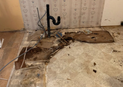 Addressing a source of water damage.