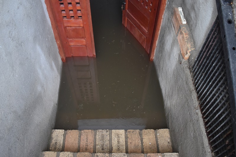 Flooded basement cleanup needed for the house